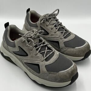Skechers Work Speed-Flex Trekker-Teron Carbon Nano Toe Sneakers Gray Men Size 11